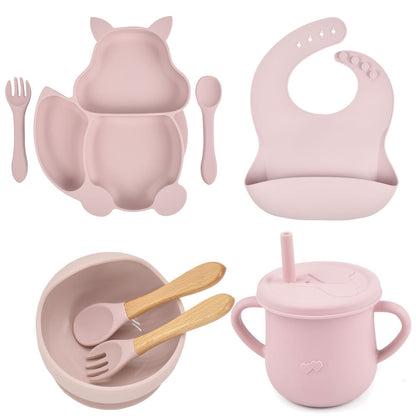 Silicone Children's Tableware – Baby Feeding & Training Set