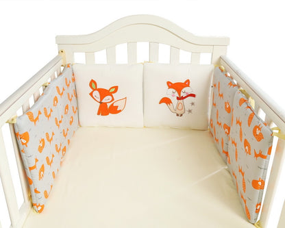 Little Fox Baby Bedding Fence – Cozy, Safe & Adorable!