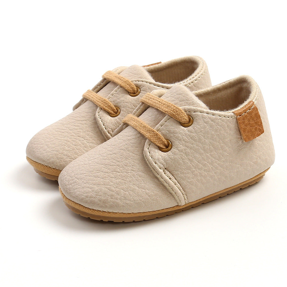 Spring & Autumn Leather Baby Walking Shoes – Soft & Durable for Little Feet