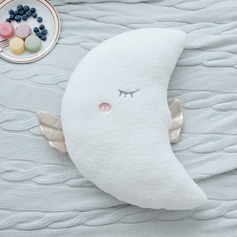 "Angel Cloud & Star Plush Pillow – Soft cushion toy for kids' comfort"
"Adorable cloud and star plush pillow – Cozy cushion toy for children"
"Soft and cuddly angel cloud pillow – Star-shaped cushion toy for toddlers"
"Non-toxic plush cushion toy – Angel cloud and star design for kids' room"
"Kids' soft plush pillow – Angel cloud and star cushion for bedtime comfort"