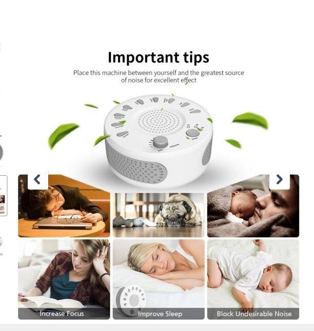 Baby Sound Machine – White Noise, Voice Recording & Auto-Off Timer