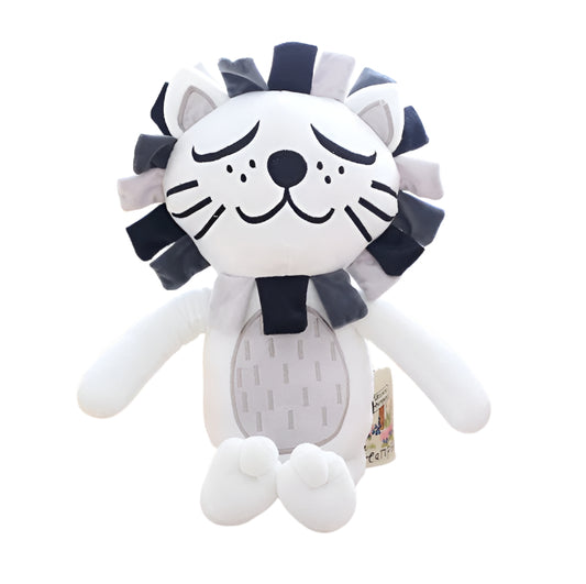 Kawaii Cat & Lion Plush – Soft Stuffed Animal Pillow Gift