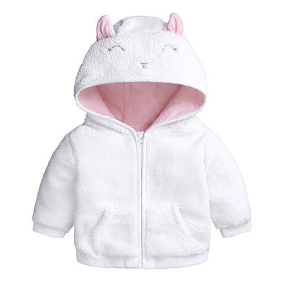 Boys' & Girls' Hooded Jackets – Long-Sleeve Zipper for Cozy Comfort