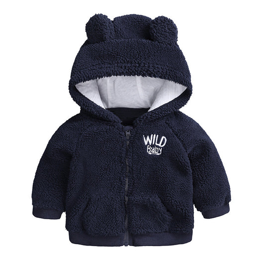 Boys' & Girls' Hooded Jackets – Long-Sleeve Zipper for Cozy Comfort