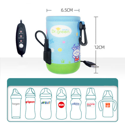 Portable USB Baby Bottle Warmer – Car Heating & Insulation Bag