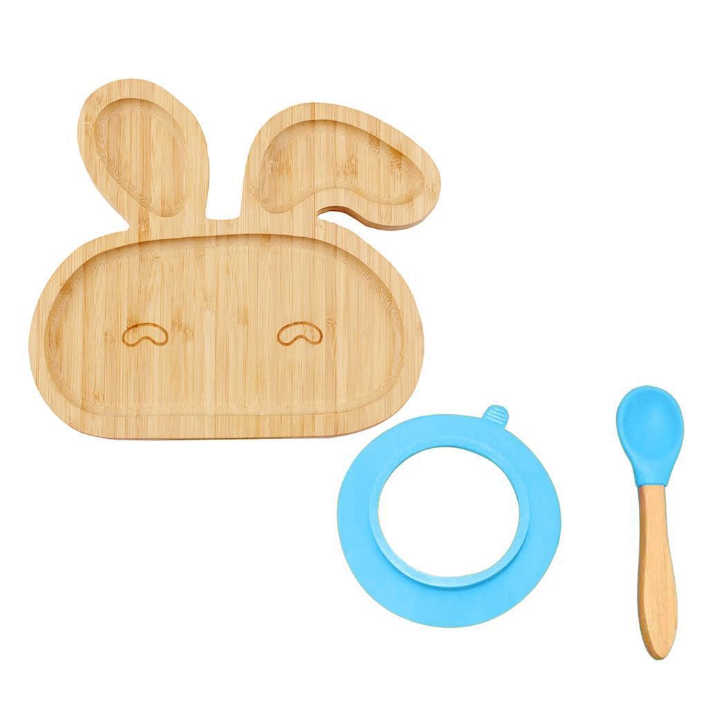 Baby Toddler Bamboo Bowl & Spoon Feeding Set – Eco-Friendly & Safe