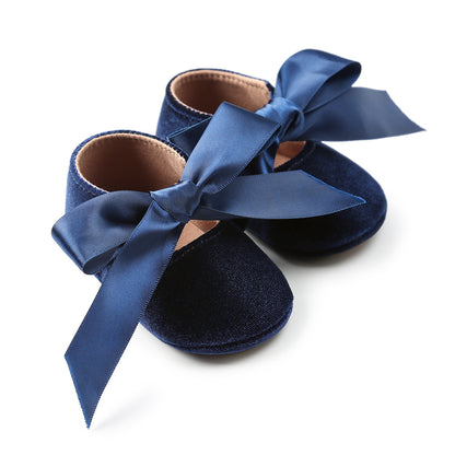 Ribbon Baby Princess Shoes – Soft-Soled Spring & Autumn Toddler Shoes