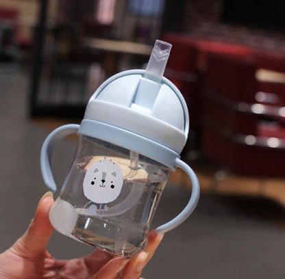 Leak-Proof Kids' Straw Cup – Drop-Proof & Anti-Choke Sippy Cup