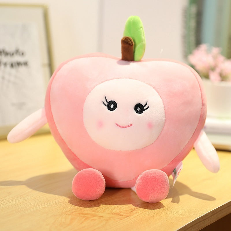 Lifelike Fruit Plush – Dragon Fruit & Peach Stuffed Toy Pillow