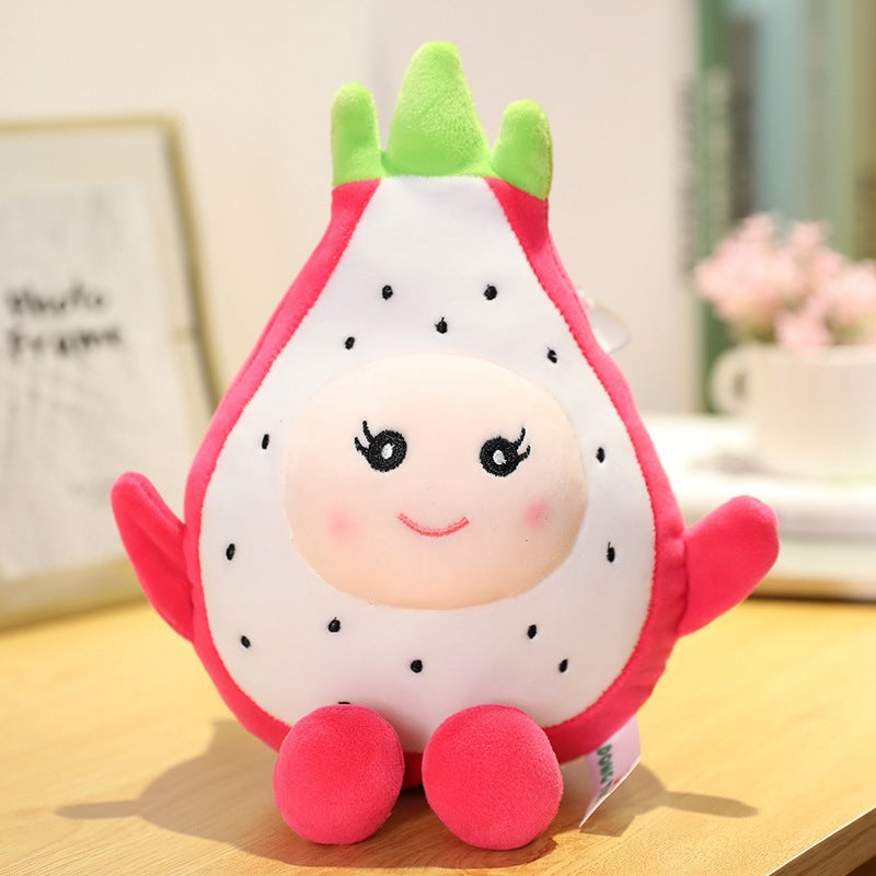 Lifelike Fruit Plush – Dragon Fruit & Peach Stuffed Toy Pillow