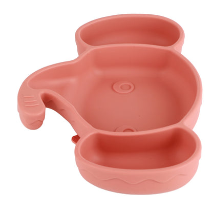 Cute Elephant Baby Suction Plate – Safe Silicone for Self-Feeding (6+ Months)