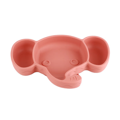 Cute Elephant Baby Suction Plate – Safe Silicone for Self-Feeding (6+ Months)