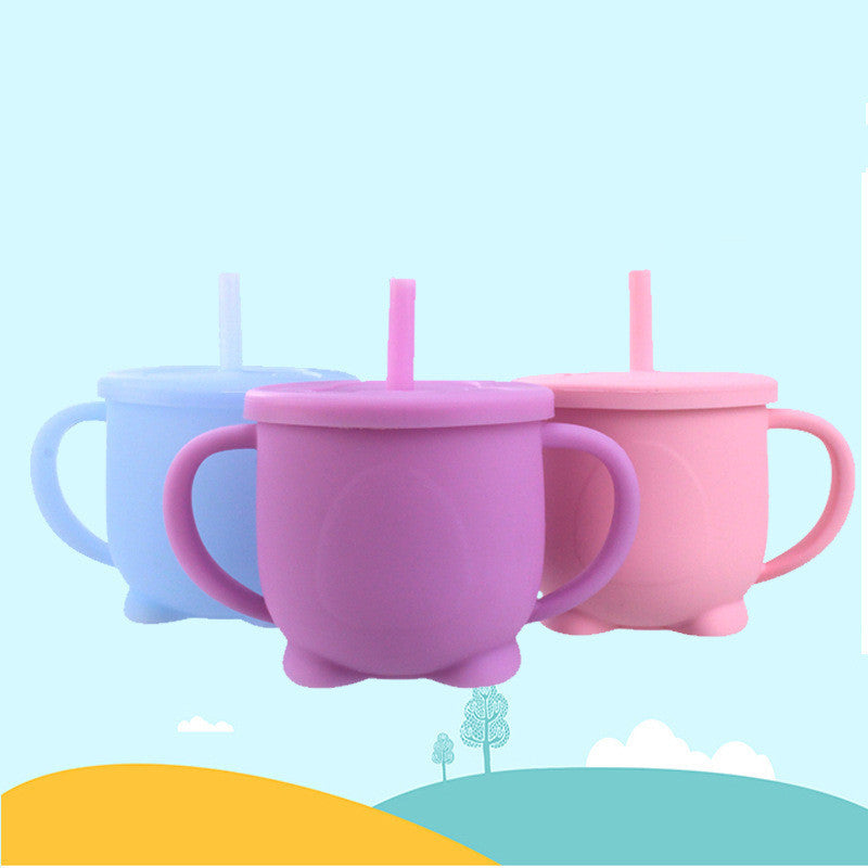 Food-Grade Silicone Sippy Cup – Leak-Proof Baby & Toddler Cup with Lid