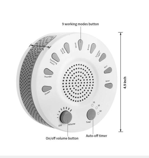 Baby Sound Machine – White Noise, Voice Recording & Auto-Off Timer