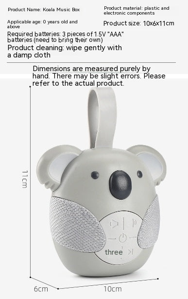 Koala White Noise Toy – Comforting Sounds for Sweet Baby Sleep