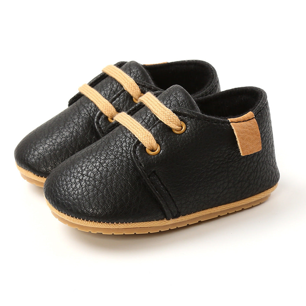 Spring & Autumn Leather Baby Walking Shoes – Soft & Durable for Little Feet