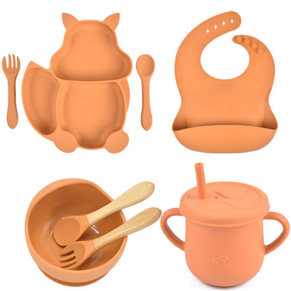 Silicone Children's Tableware – Baby Feeding & Training Set