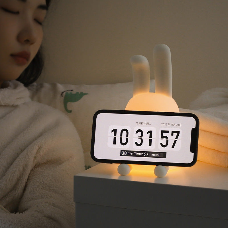 Cute Rabbit Mood Light – Dimmable LED Night Light for Baby & Kids