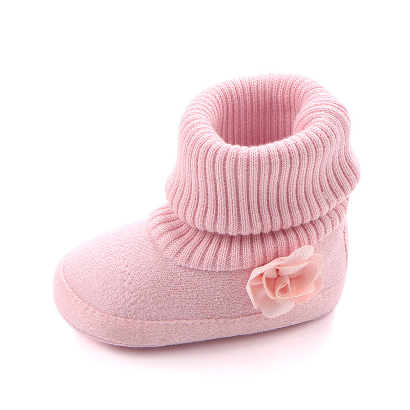 Spring & Autumn Baby Boots – Cute Toddler Shoes with Screw Sleeve Socks