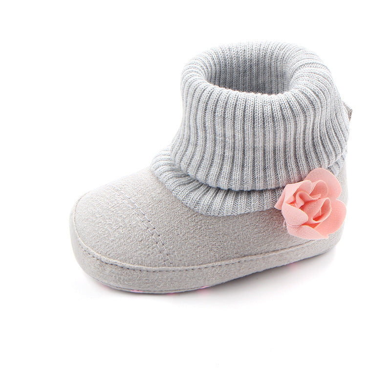 Spring & Autumn Baby Boots – Cute Toddler Shoes with Screw Sleeve Socks