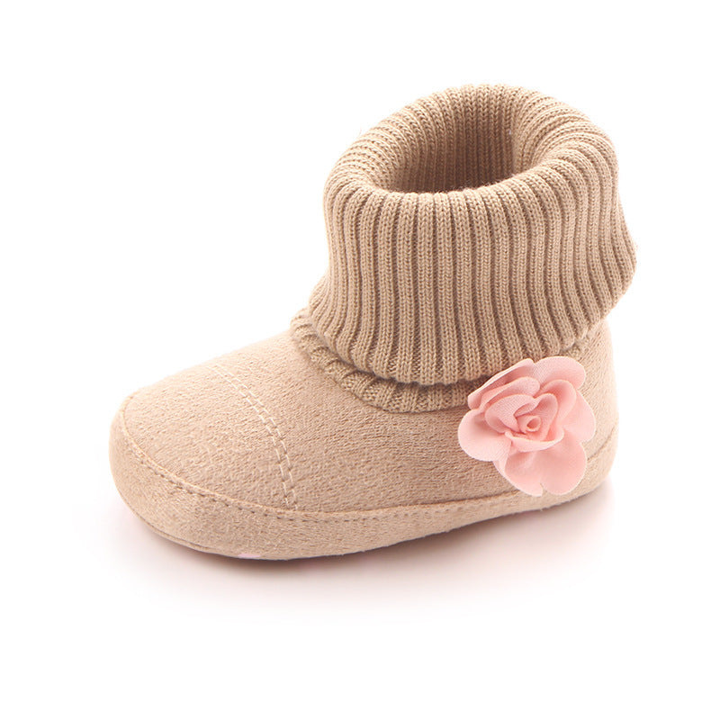 Spring & Autumn Baby Boots – Cute Toddler Shoes with Screw Sleeve Socks