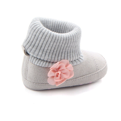 Spring & Autumn Baby Boots – Cute Toddler Shoes with Screw Sleeve Socks