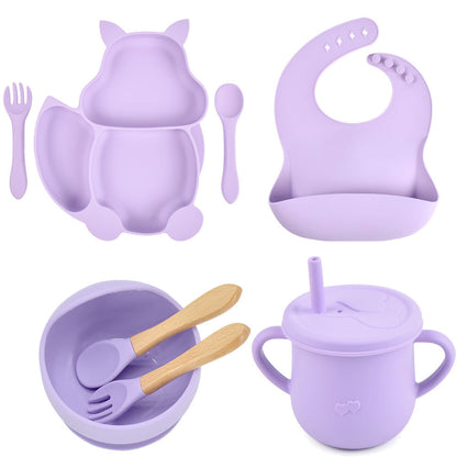 Silicone Children's Tableware – Baby Feeding & Training Set