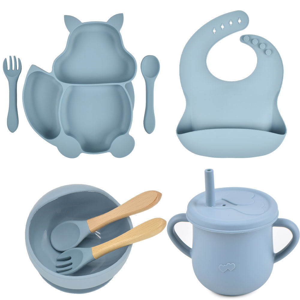 Silicone Children's Tableware – Baby Feeding & Training Set