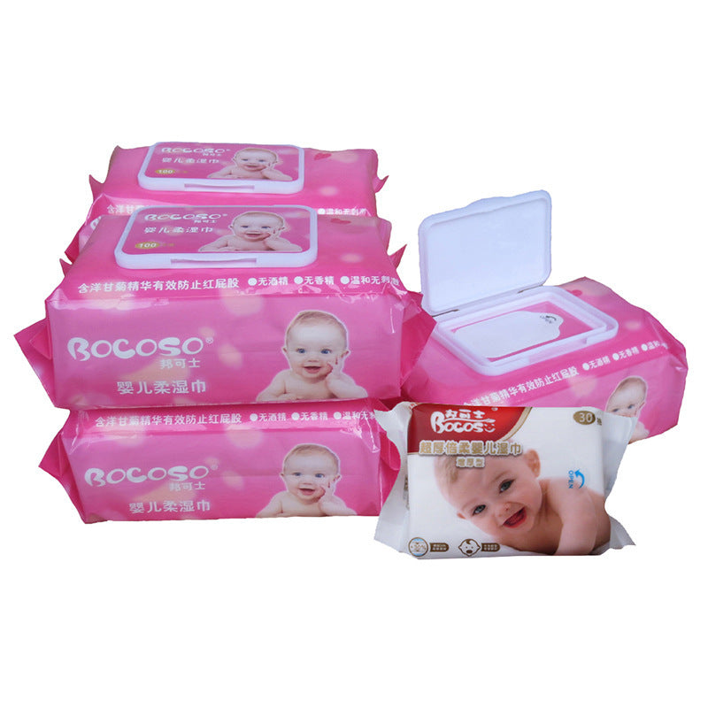 100-Piece Baby Wipes with Lid – Soft, Gentle, and Perfect for Every Baby Care