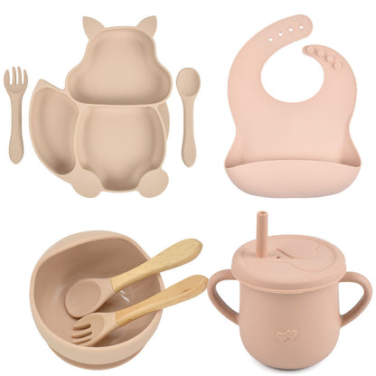 Silicone Children's Tableware – Baby Feeding & Training Set