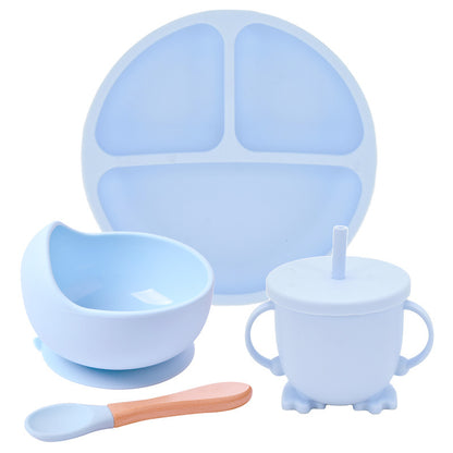 Silicone Suction Cup Divided Dinner Plate Set – Perfect for Babies and Kids