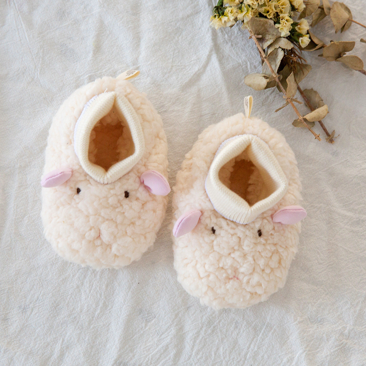 Thick Lamb Wool Baby Shoes & Socks – Soft, Warm, and Cozy for Little Feet