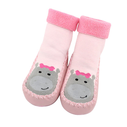 Cartoon Non-Slip Baby Shoes & Socks – Soft Sole Toddler Footwear for Fun & Comfort