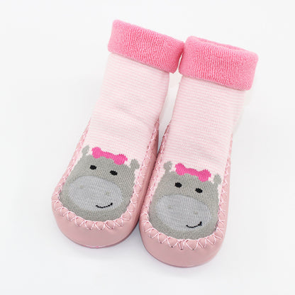 Cartoon Non-Slip Baby Shoes & Socks – Soft Sole Toddler Footwear for Fun & Comfort