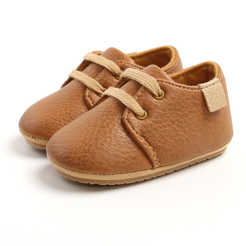 Spring & Autumn Leather Baby Walking Shoes – Soft & Durable for Little Feet