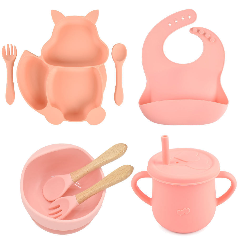 Silicone Children's Tableware – Baby Feeding & Training Set