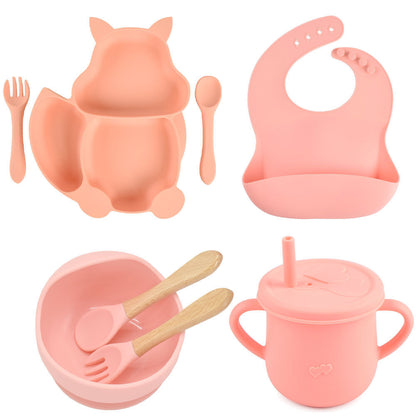 Silicone Children's Tableware – Baby Feeding & Training Set