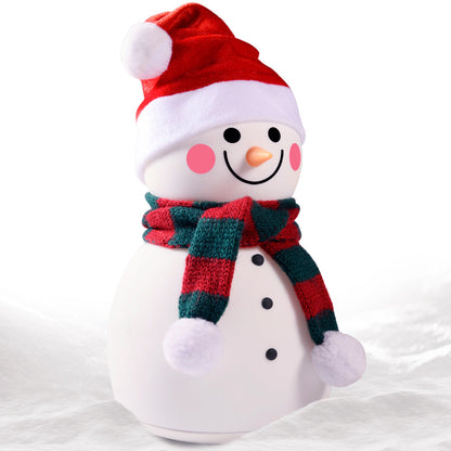 Christmas Snowman Night Light – Rechargeable & Cute Silicone Baby Lamp