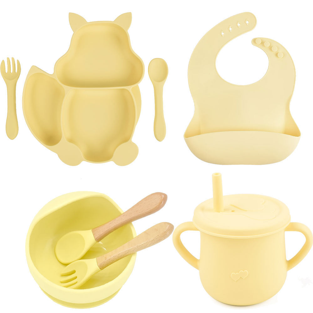 Silicone Children's Tableware – Baby Feeding & Training Set