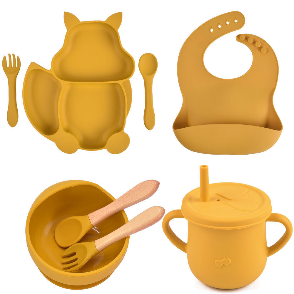 Silicone Children's Tableware – Baby Feeding & Training Set