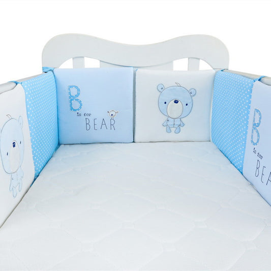 Blue Baby Bedding Set – BB Bear Crib Fence Protector