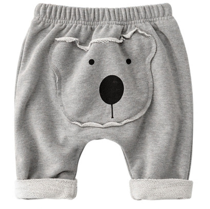 Adorable Cartoon Patch Baby Pants – Soft & Playful