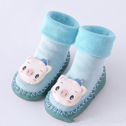 Toddler Indoor Shoes & Cotton Baby Socks – Soft & Cozy for Newborns