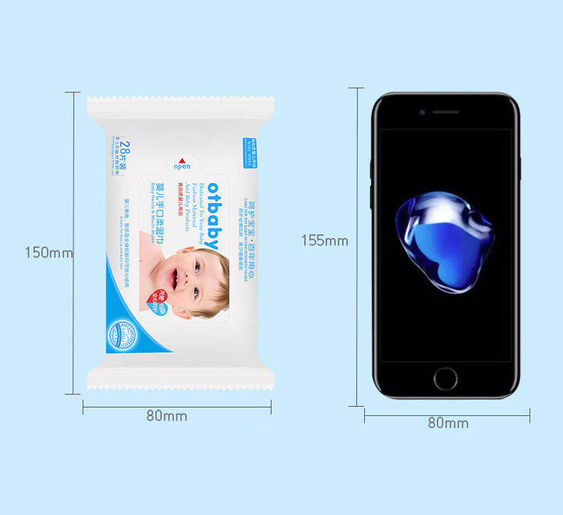 28-Piece Baby Wipes – Soft, Compact, and Perfect for Quick Cleanups