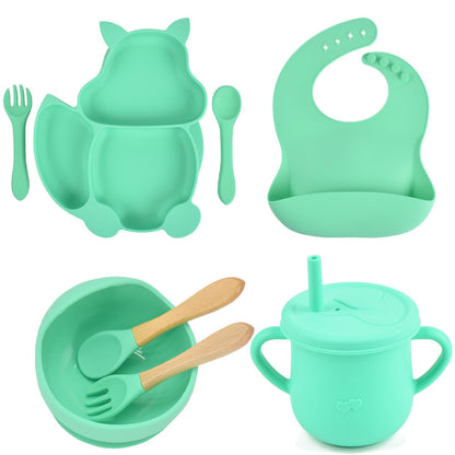 Silicone Children's Tableware – Baby Feeding & Training Set