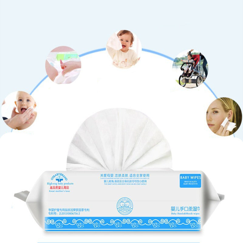 80-Count Baby Wipes with Lid – Convenient and Gentle for Every Change