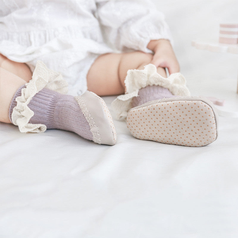 New Baby Floor Shoes & Socks – Soft Bottom, Anti-Drop Cotton Cloth for Comfort