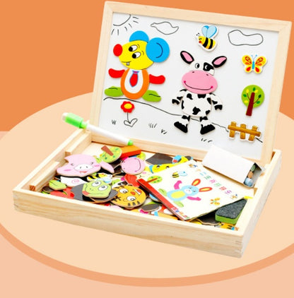 "Wooden Magnetic Puzzle Box – 3D animal and circus learning toy for kids"
"Non-toxic wooden magnetic puzzle – Fun and educational 3D animal toy"
"Wooden 3D animal puzzle box – Magnetic learning toy for toddlers"
"Interactive magnetic puzzle – Circus theme wooden learning toy for children"
"Durable wooden magnetic puzzle box – 3D animal and circus-themed toy for kids"