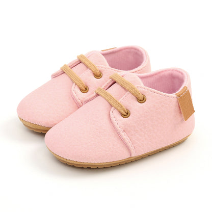 Spring & Autumn Leather Baby Walking Shoes – Soft & Durable for Little Feet