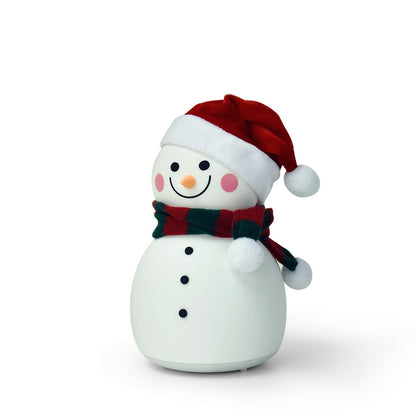 Christmas Snowman Night Light – Rechargeable & Cute Silicone Baby Lamp